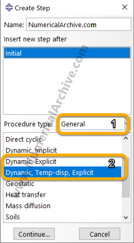 Dynamic Explicit step selection for mass scaling in Abaqus