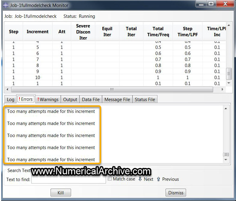Too many attempts made for this increment Abaqus error