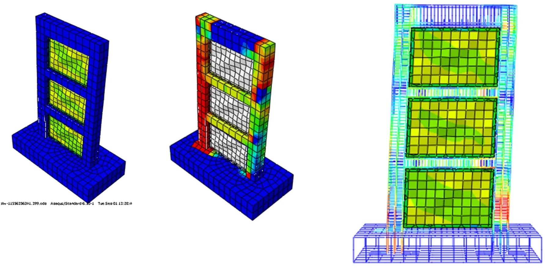 Infilled reinforced concrete frame analysis