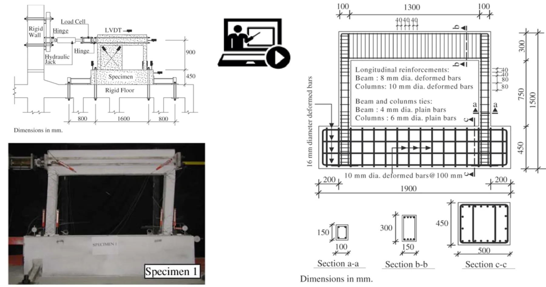 Reinforced concrete beam-column joint validation