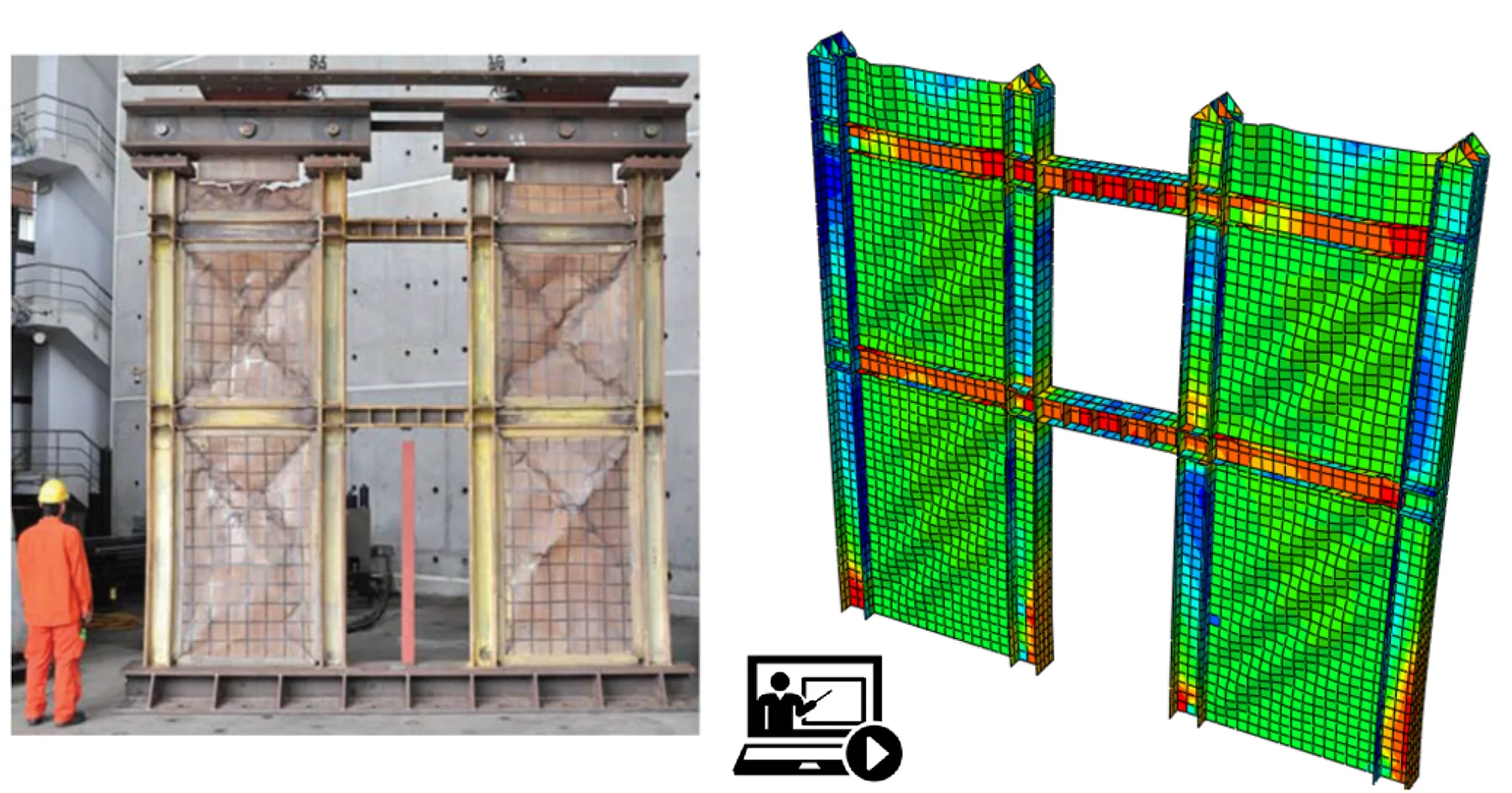 Experimental and numerical steel shear wall response