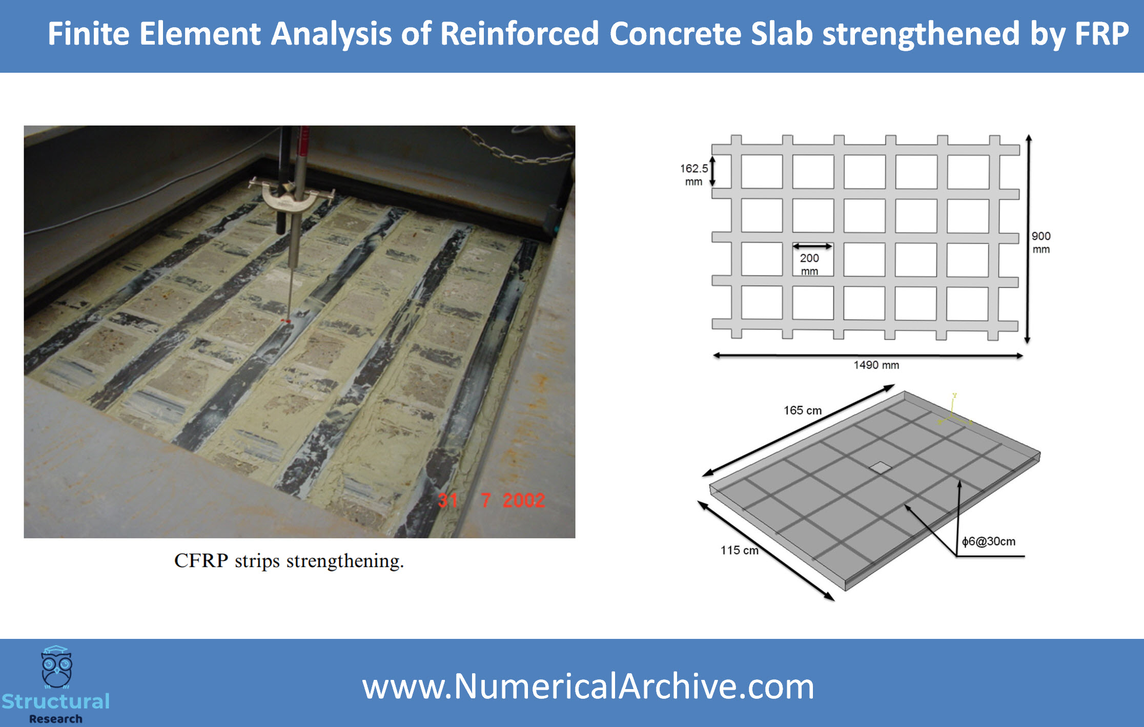 FRP-Strengthened Reinforced Concrete Slab — ABAQUS Video Tutorial