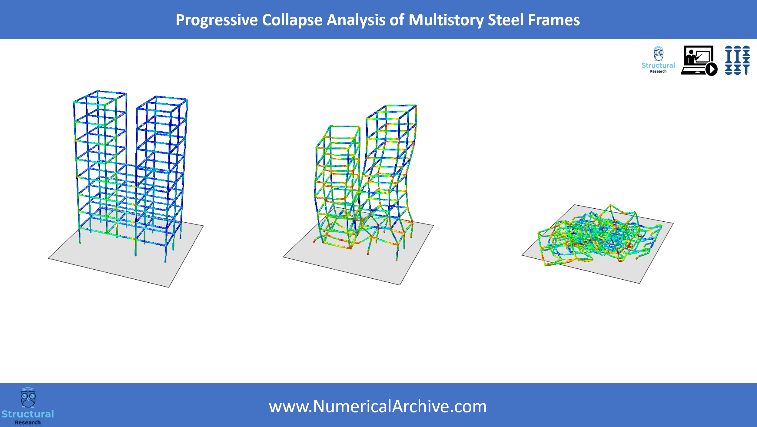 Progressive Collapse of Multistorey Steel Frames — ABAQUS Video Tutorial