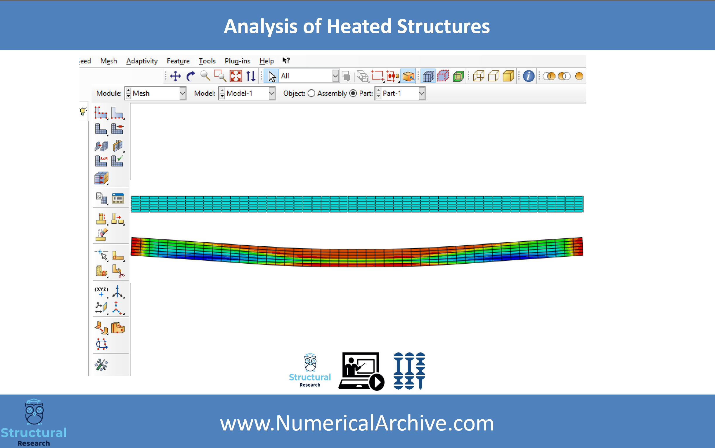 Thermal Analysis of Heated Steel Structures — ABAQUS Model