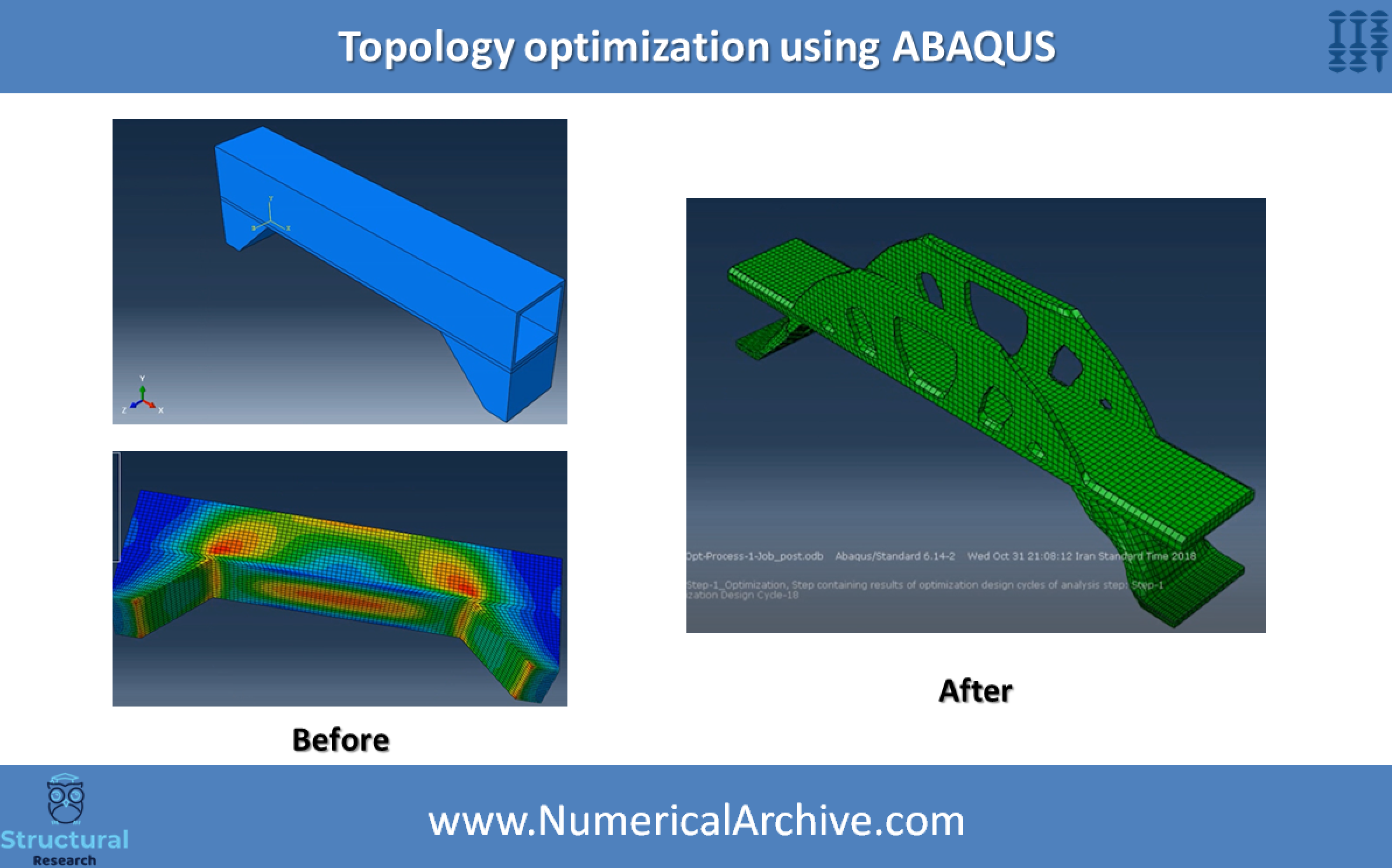 Bridge Topology Optimization — ABAQUS Model