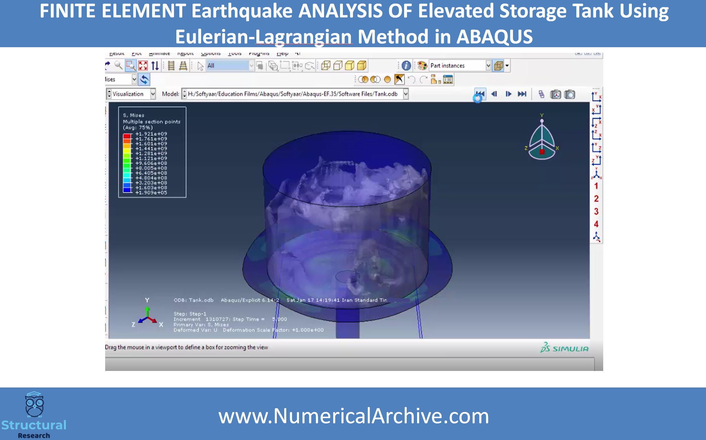 Seismic Analysis of an Elevated Storage Tank using the Eulerian–Lagrangian Method thumbnail 4