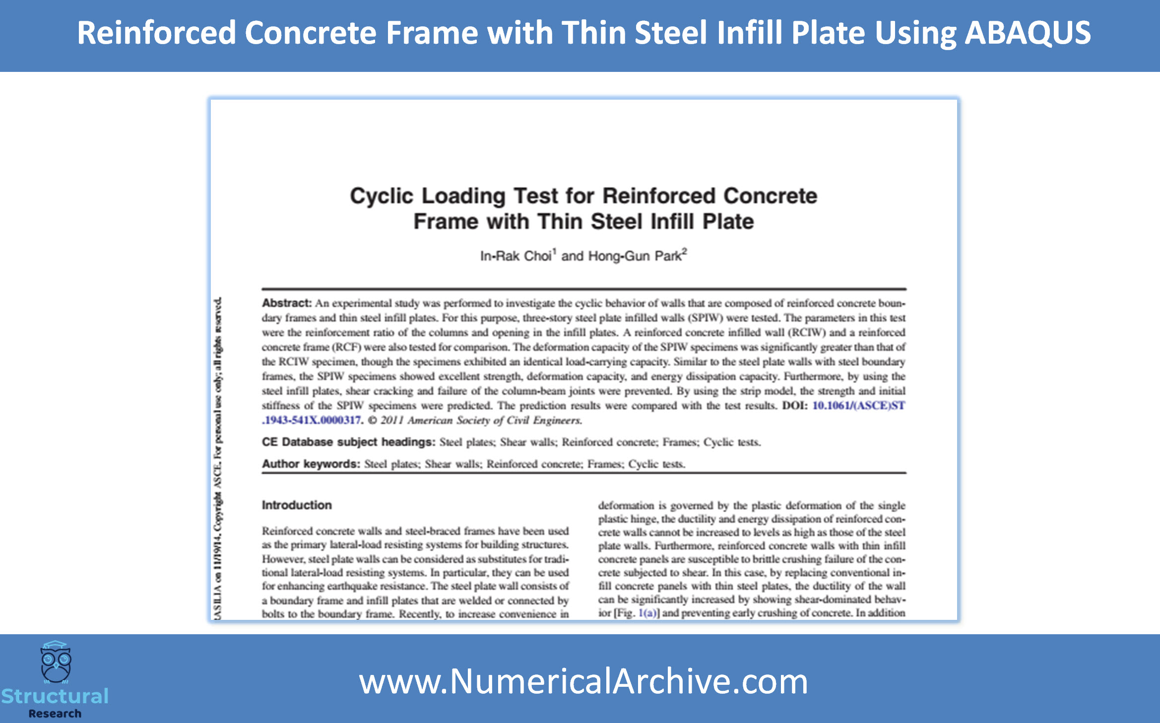 Reinforced Concrete Frame with Thin Steel Infill Plate — ABAQUS Model thumbnail 5